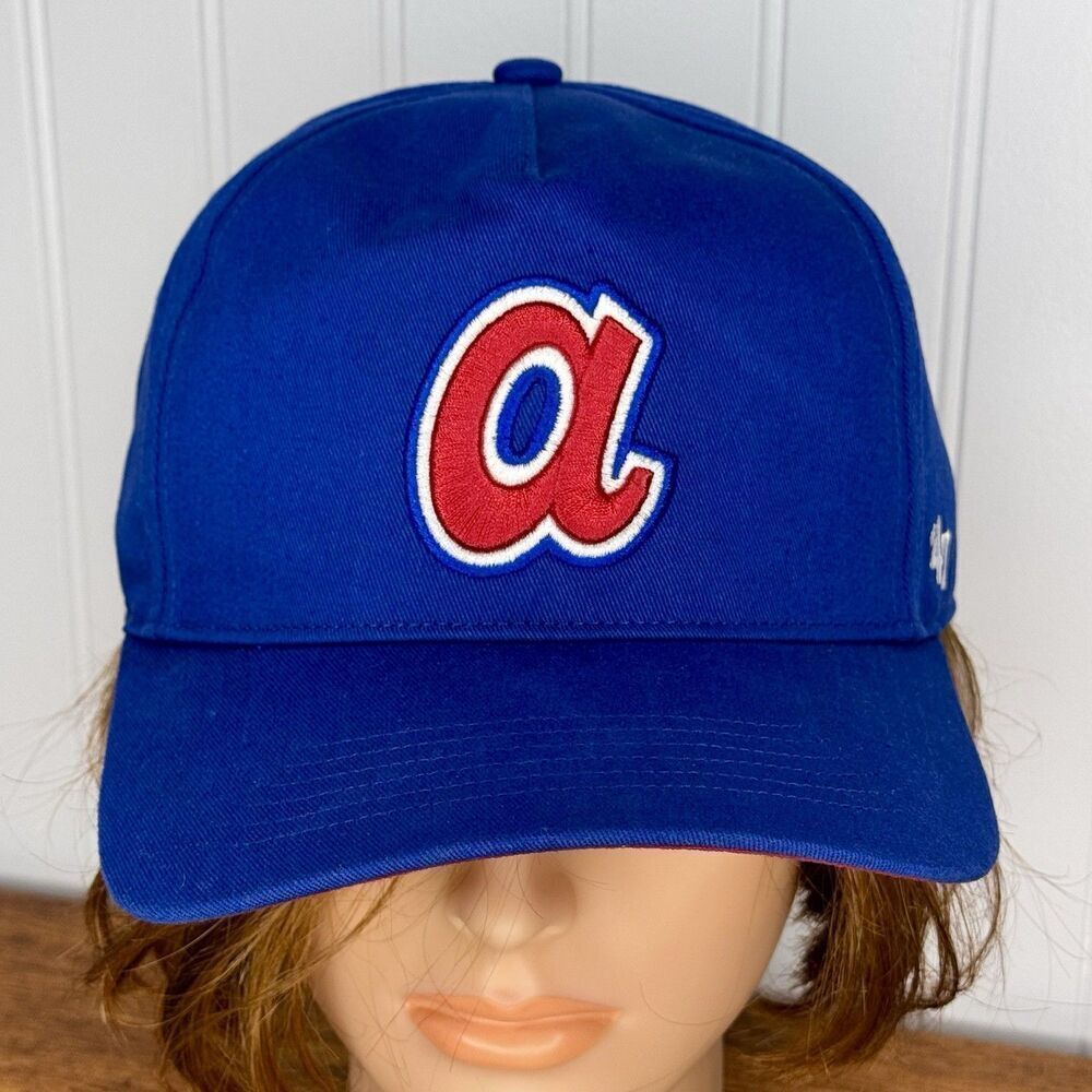 Atlanta Braves '47 Brand Royal Blue Cooperstown Snap Back Franchise Hat Cap